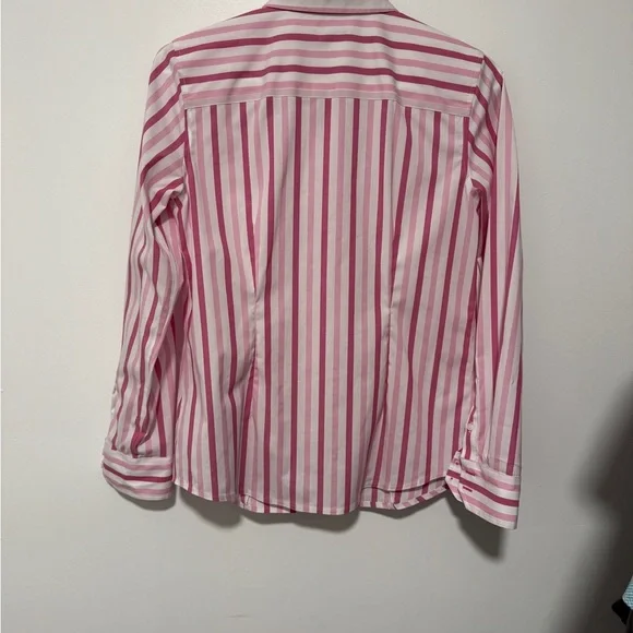 Talbots Pink and White Striped Shirt - Picture 4 of 4